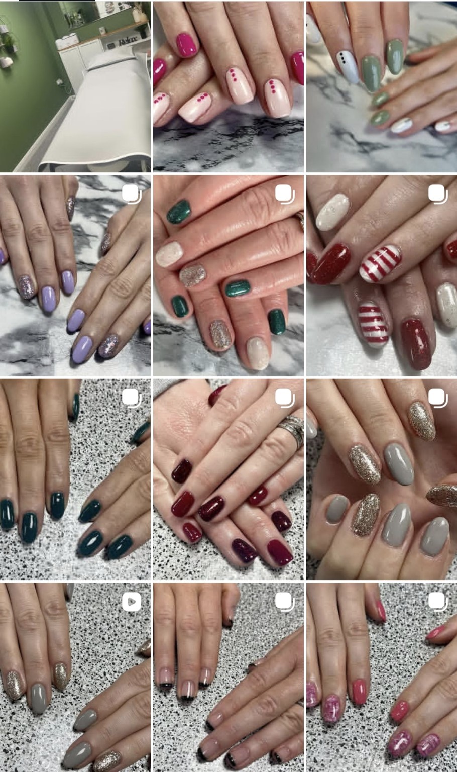 Lilac nail art